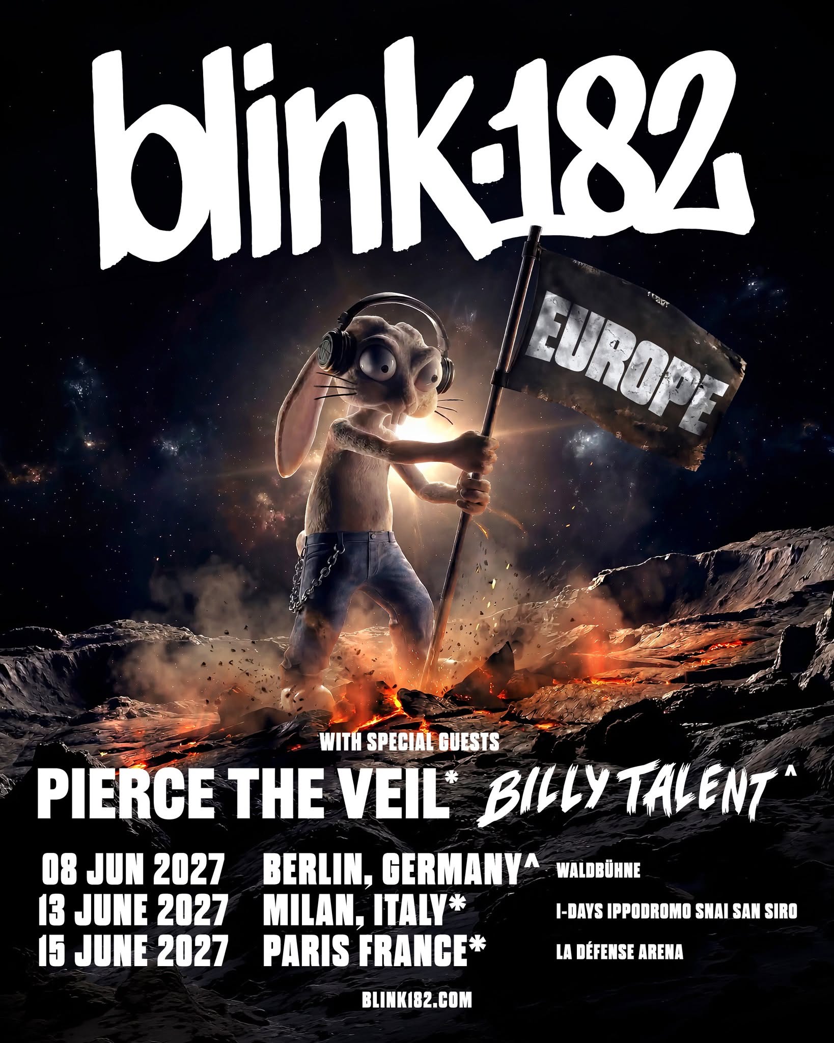 Blink-182 Announce 3 EU Shows Next Year