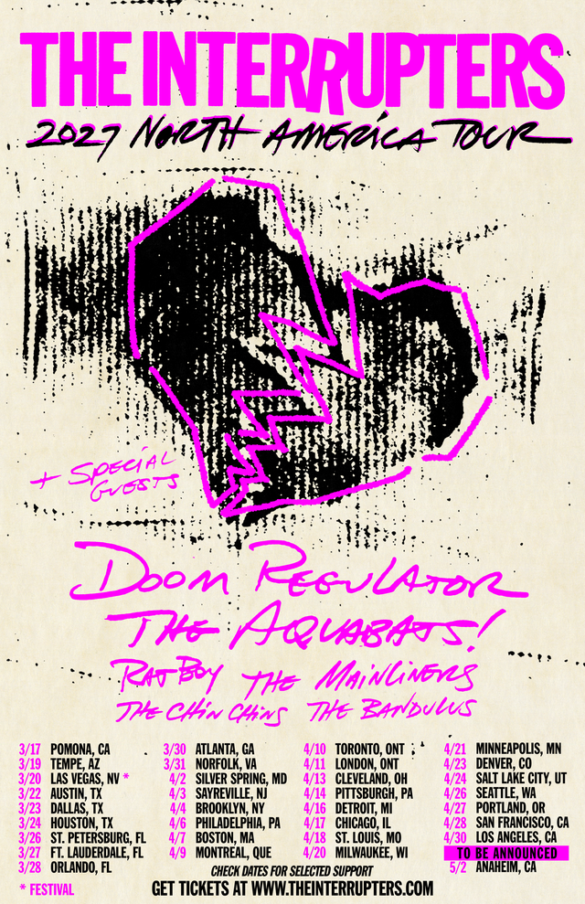 THE INTERRUPTERS Announce Tour