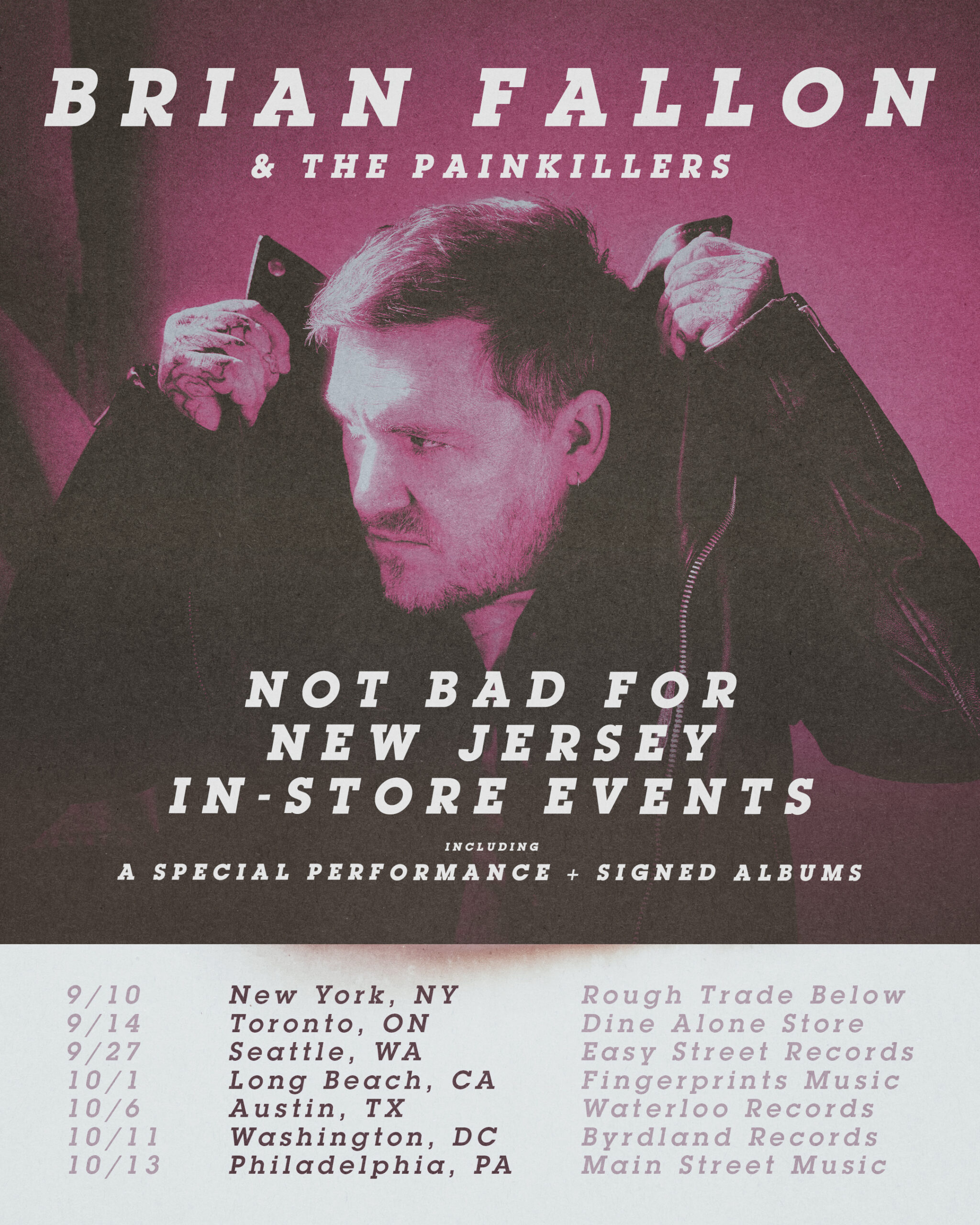 BRIAN FALLON Announces In-store Performances