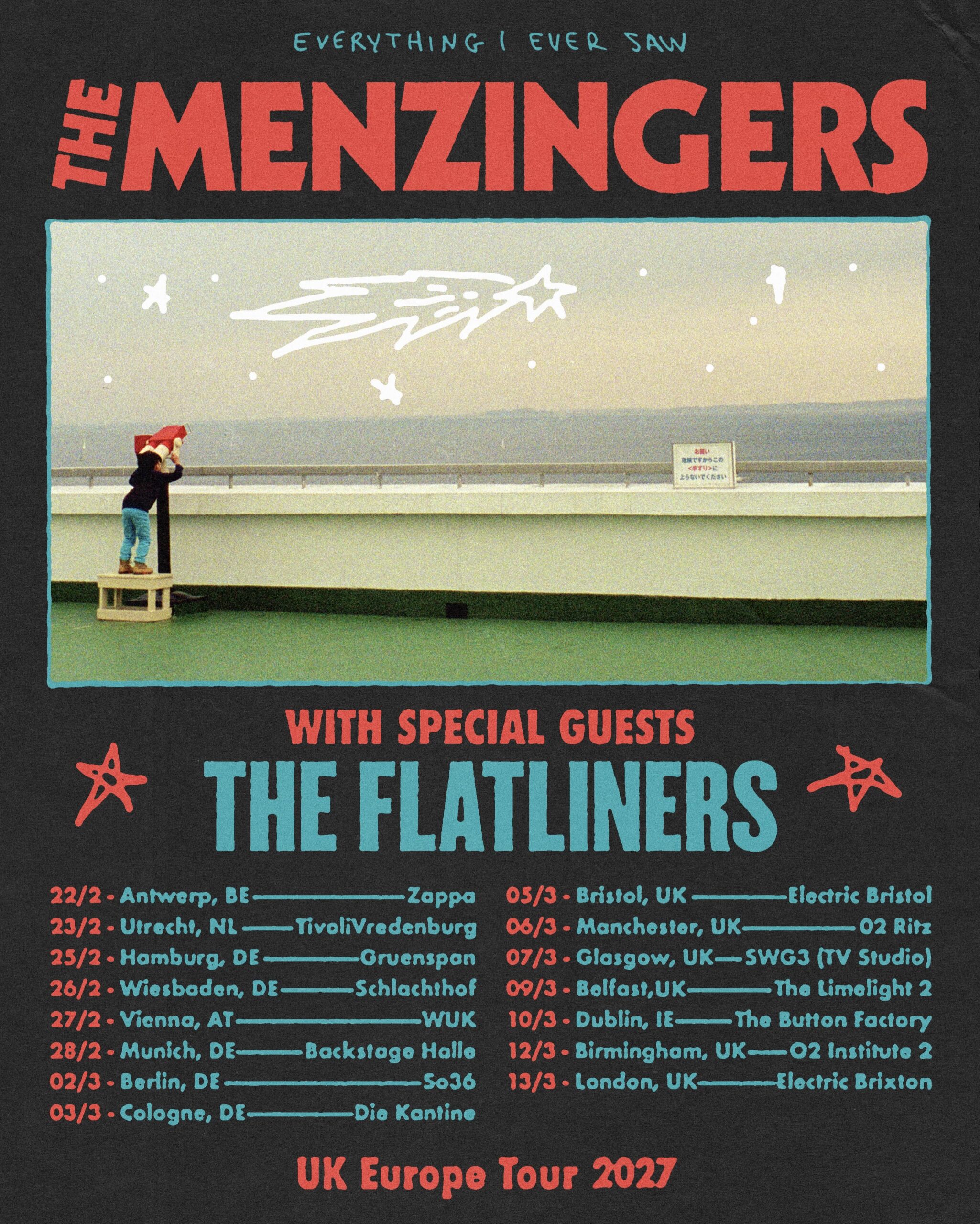 THE MENZINGERS and THE FLATLINERS Head to Europe and the UK in 2027